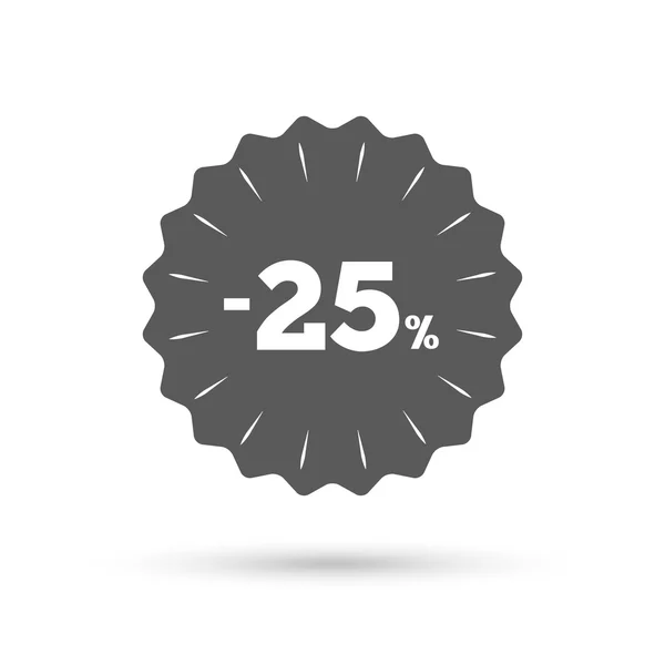 25 percentenkorting teken — Stockvector