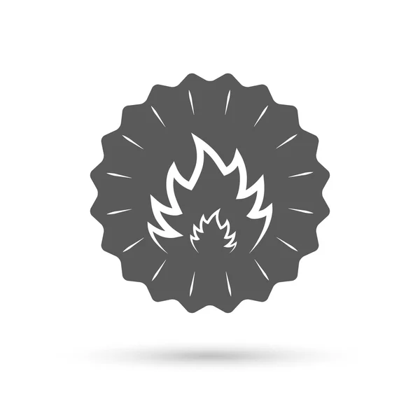 Fire flame sign icon. — Stock Vector