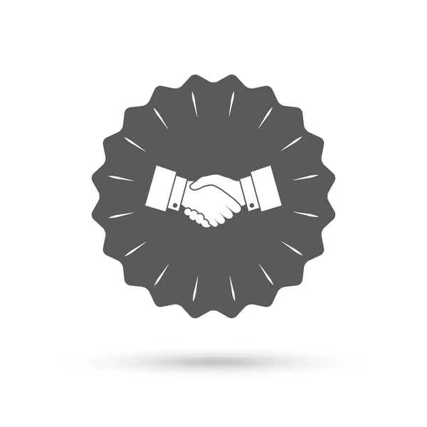 Handshake sign icon. — Stock Vector