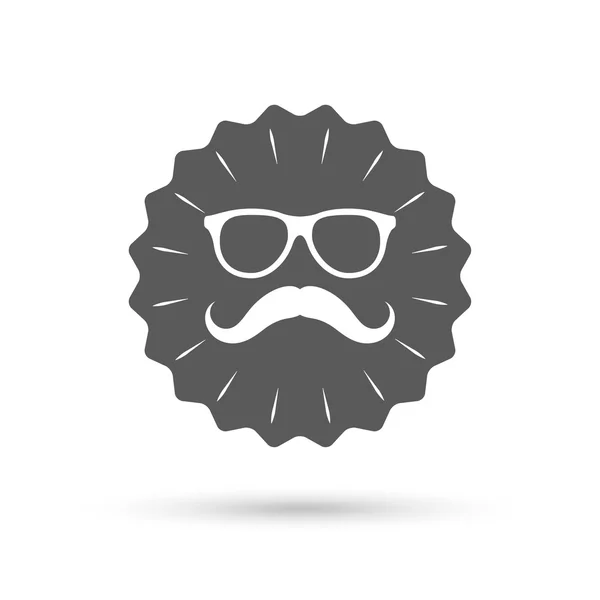 Signo de bigote y gafas — Archivo Imágenes Vectoriales