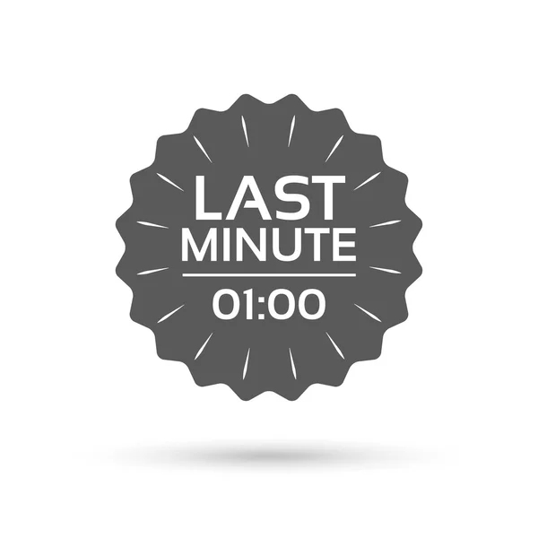 Last-minute pictogram. — Stockvector