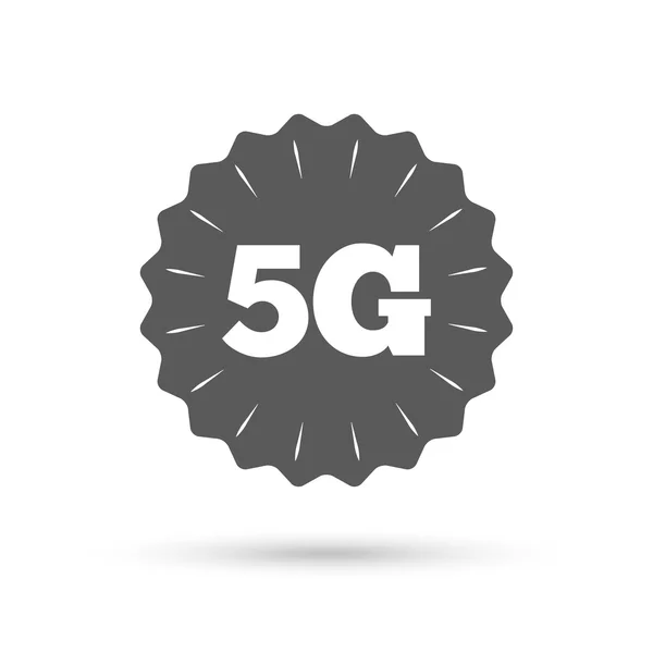5G sign. Mobile telecommunications technology. — Stock Vector