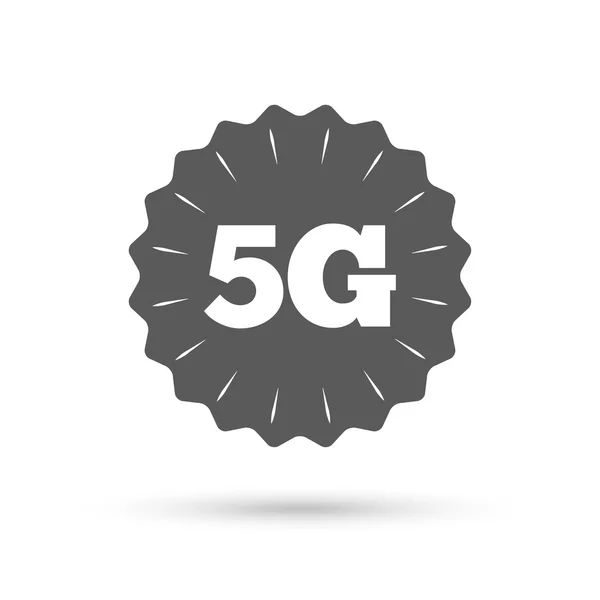 Знак 5G. Мобильные телекоммуникационные технологии . — стоковый вектор