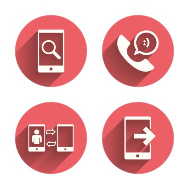 Telefon simgeleri. Çağrı Merkezi desteği