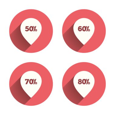 Satılık işaretçisini etiket simgeler.