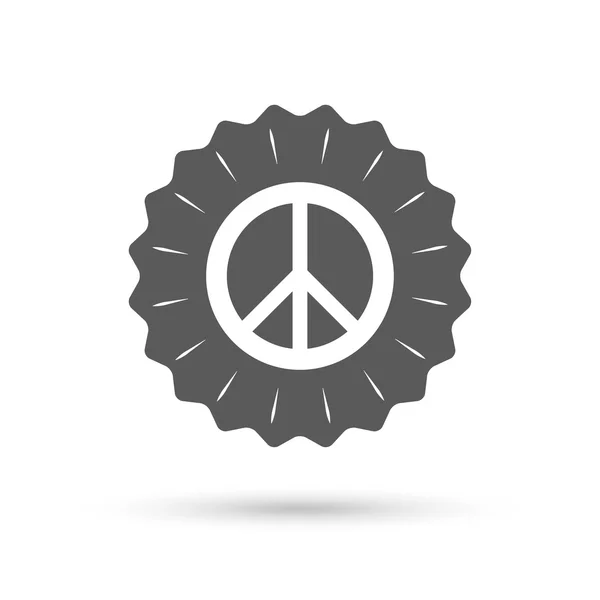 Peace-tecken-ikonen. hoppas symbol — Stock vektor