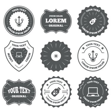 USB flash sürücü simgeleri.