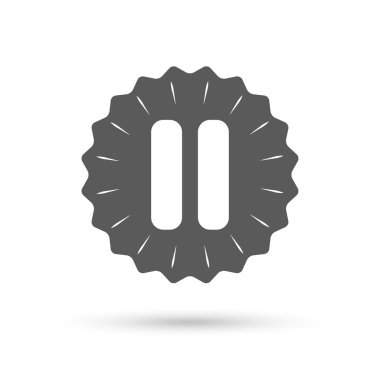 Duraklat işareti simgesi.