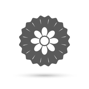 Çiçek işareti simgesi. Çiçek sembolü.