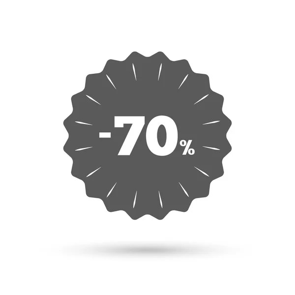 70 Prozent Rabatt-Schild — Stockvektor