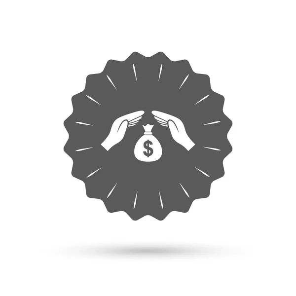 保护钱标志图标 — 图库矢量图片
