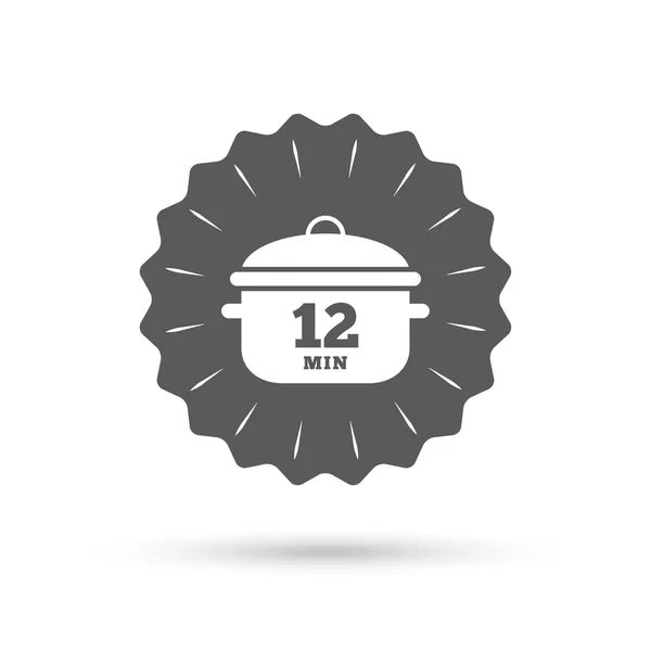 Faire bouillir 12 minutes. Plaque de cuisson — Image vectorielle