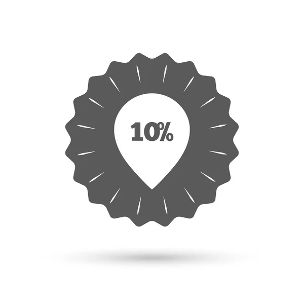 10 percent sale pointer — Stock Vector