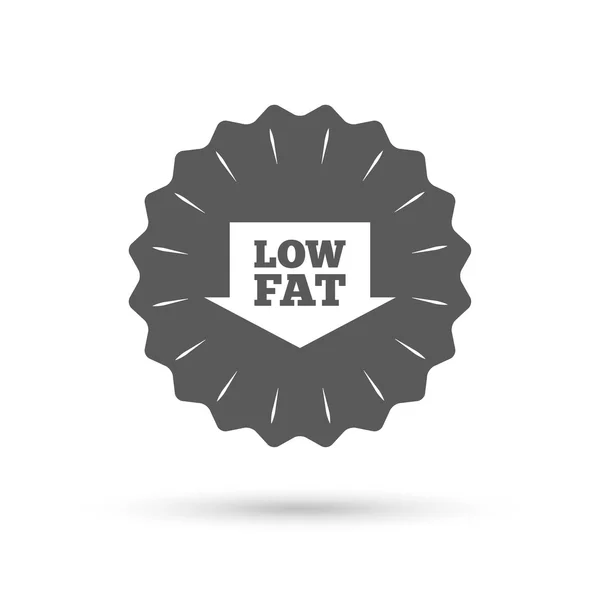 Low fat sign icon. — Stock Vector