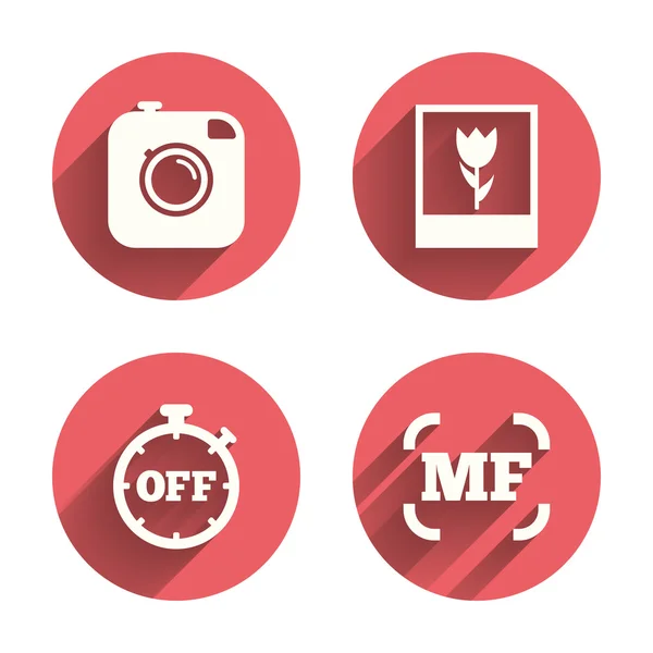 Photo camera icons — Stock Vector