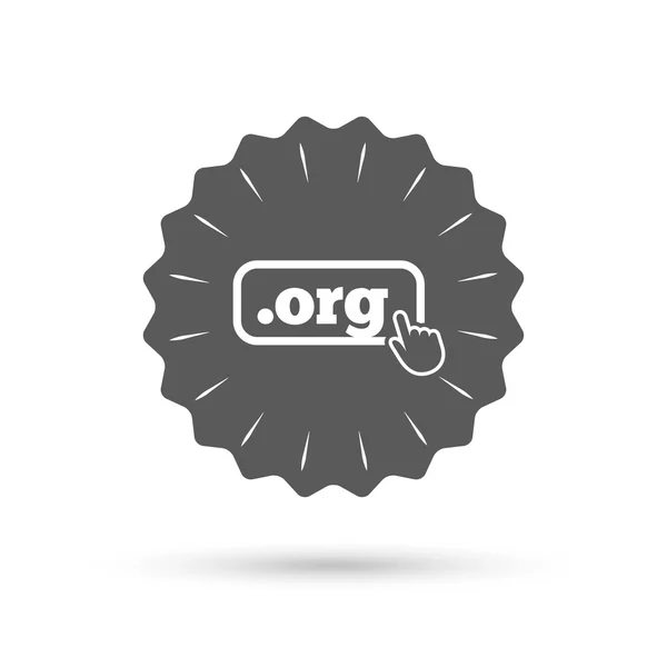 Domain ORG sign icon. — Stock Vector