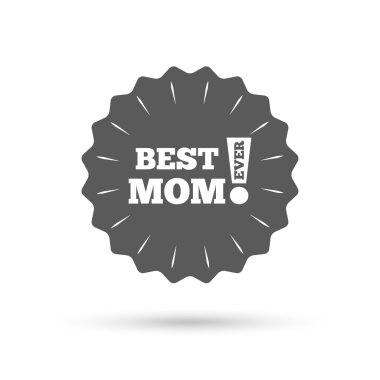 En iyi anne hiç oturum simgesi.