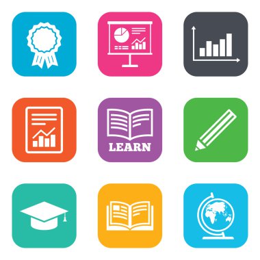 Eğitim ve çalışma simgeler