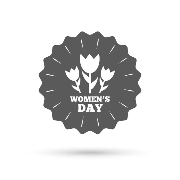 8 March Women's Day sign — Stock Vector