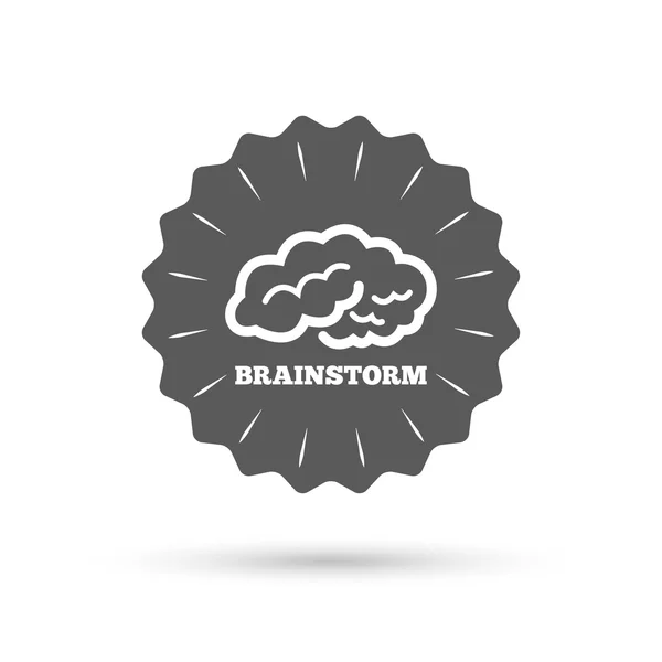 Brainstorm teken pictogram. — Stockvector