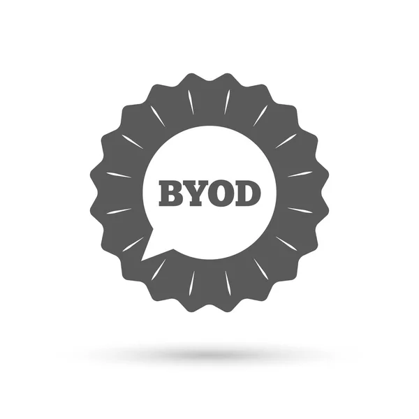 BYOD sign icon. — Stock Vector