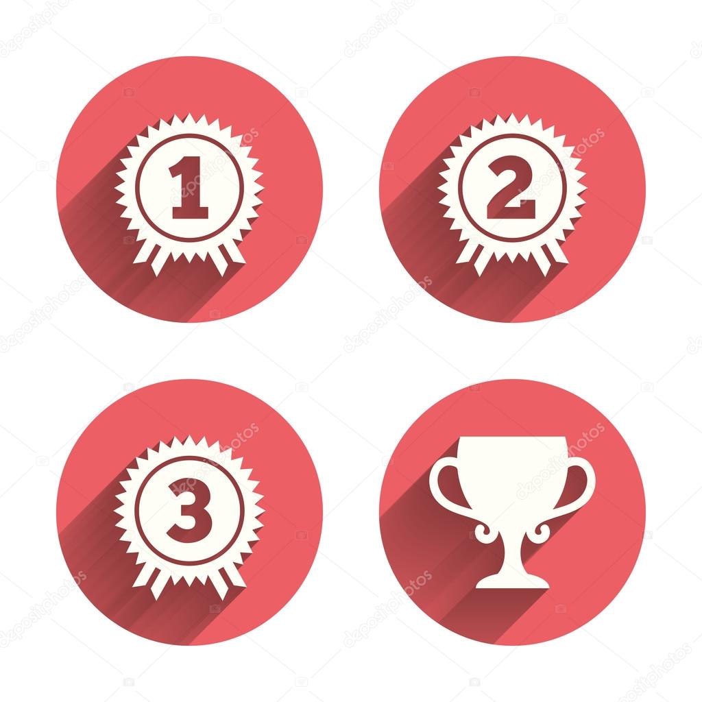 First, second and third place icons.