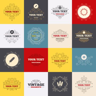 Tarım simgeler. gluten ücretsiz simgeler.