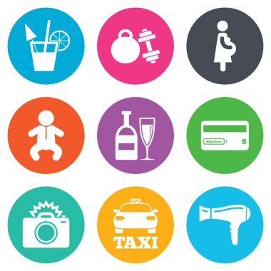 Otel, Oda Servisi simgeler.