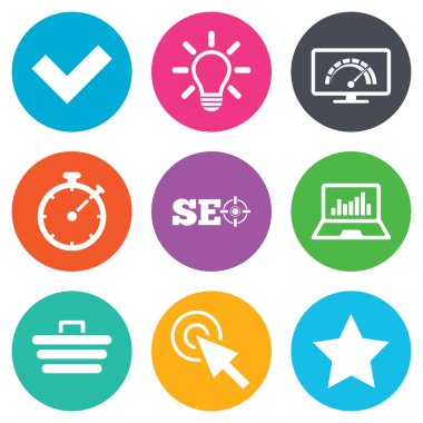 Internet, seo simgeler.