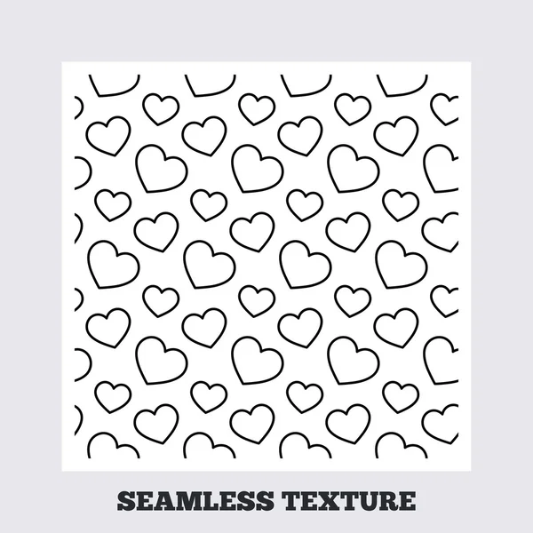Hearts stripped geometric seamless pattern. — Stock Vector