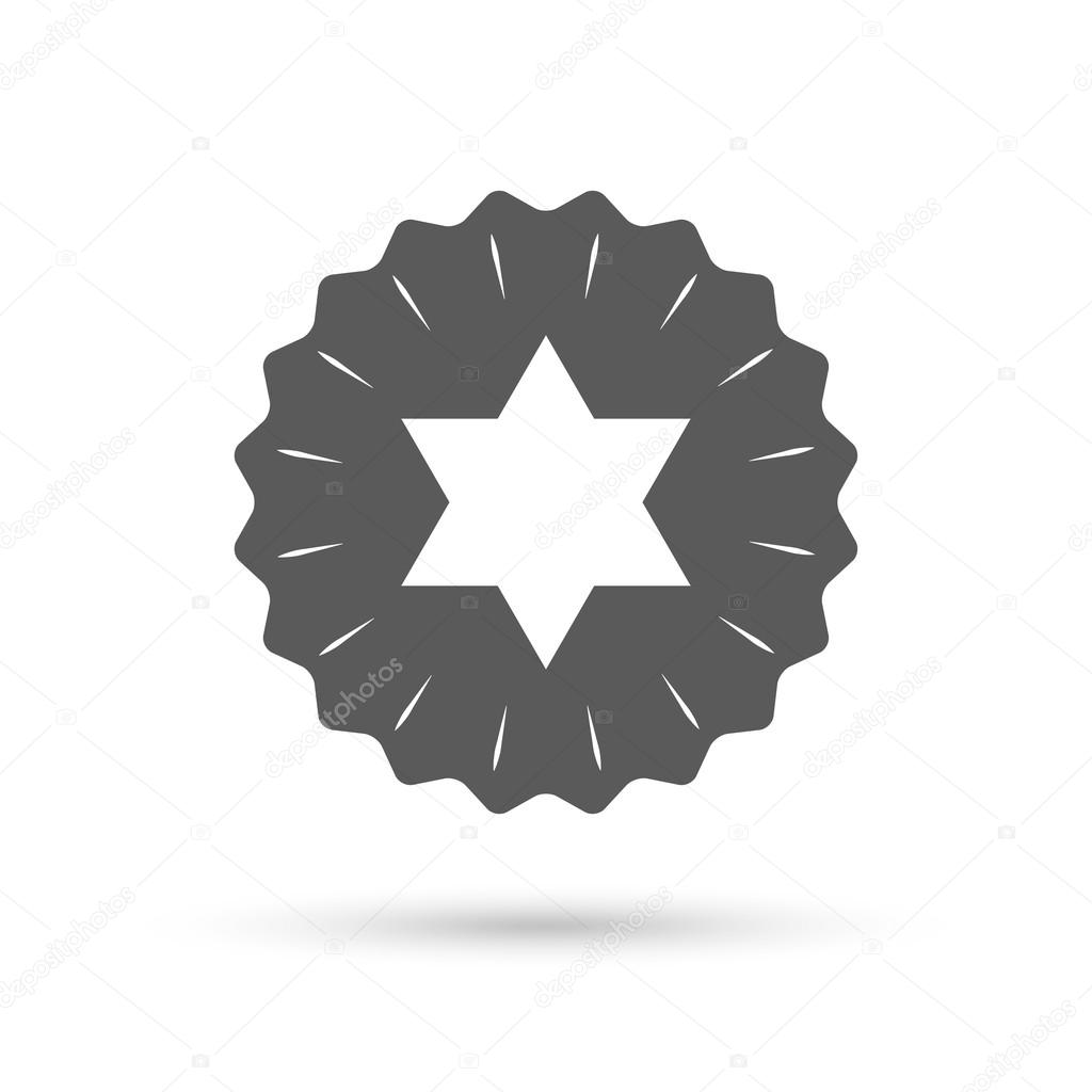 Star of David sign icon