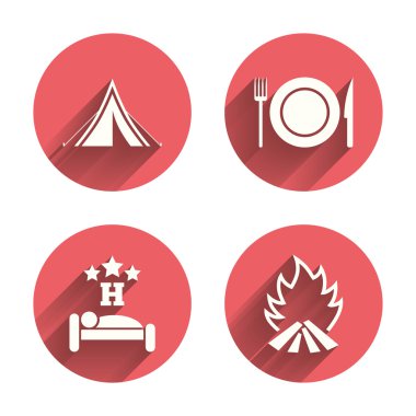 Yemek, uyku, çadır kamp