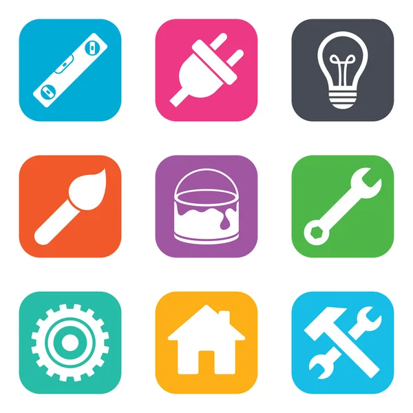 Repair, construction icons. — Stock Vector