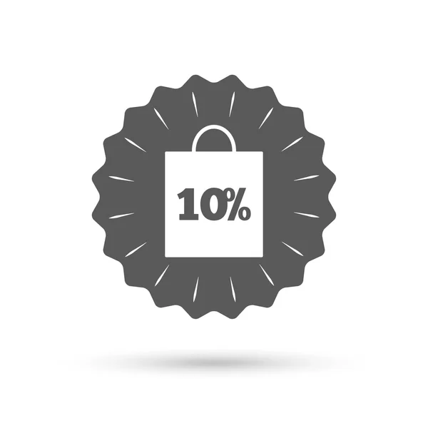 10 procent verkoop tas — Stockvector