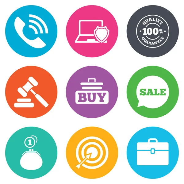 Online shopping, e-handel och ikoner. — Stock vektor