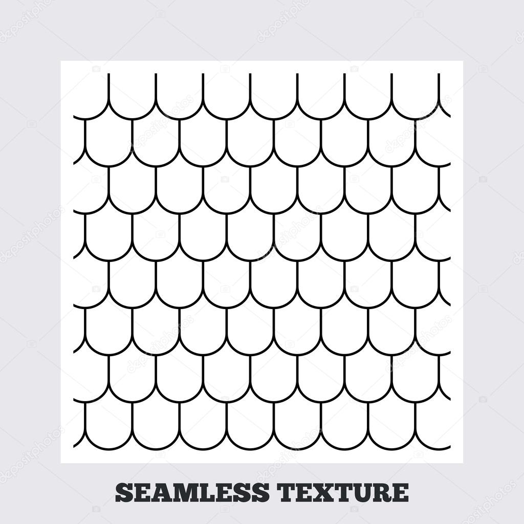 Roof tile geometric seamless pattern.