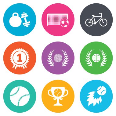 Spor oyunları, fitness simgeler