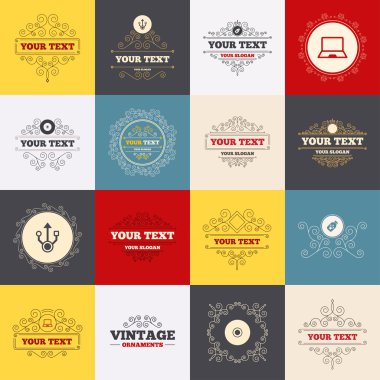 USB flash sürücü simgeleri.