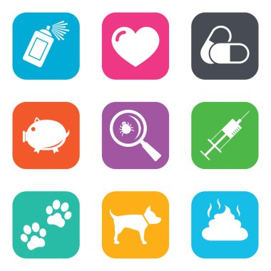 Veteriner, Evcil hayvan simgeler.