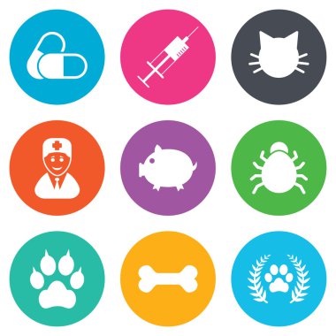 Veteriner, Evcil hayvan simgeler.