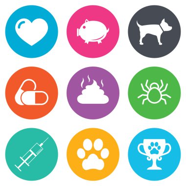 Veteriner, Evcil hayvan simgeler.