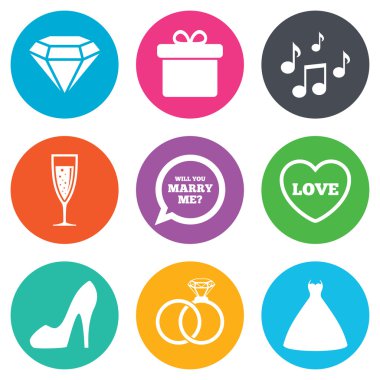 Düğün, nişan simgeler