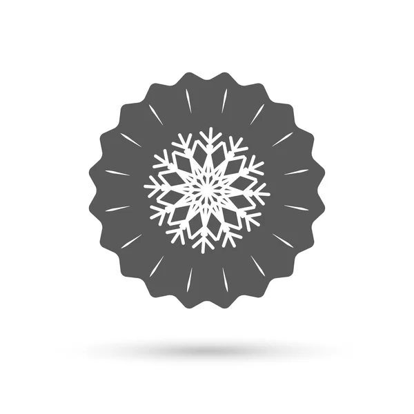 Snowflake artistic sign icon — Stock Vector