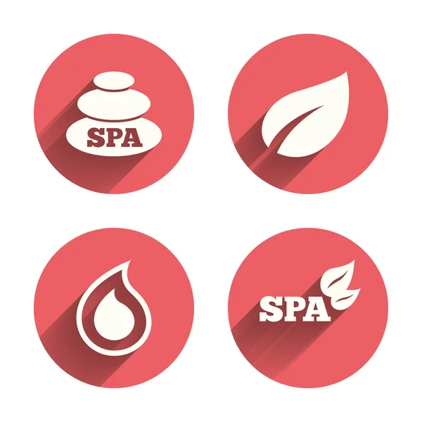 Piedras de spa iconos . — Vector de stock