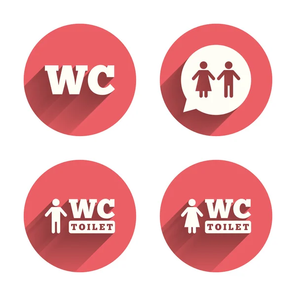 WC inodoro iconos . — Vector de stock