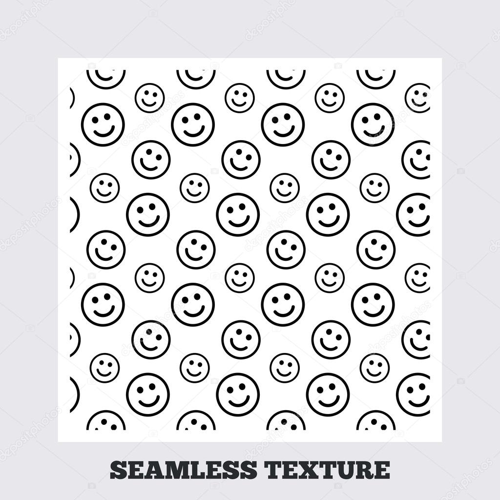 Smile lines seamless pattern.