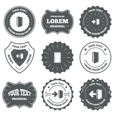 Kapı işaretleri. Acil çıkış