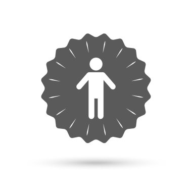 İnsan erkek işareti simgesi.