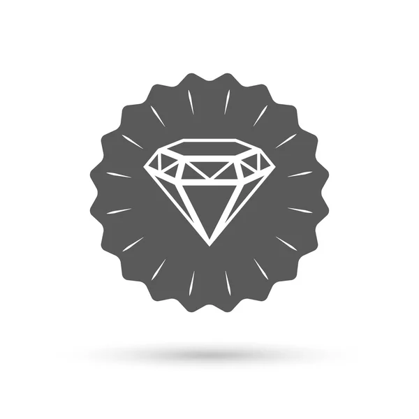 Diamond sign icon. — Stock Vector