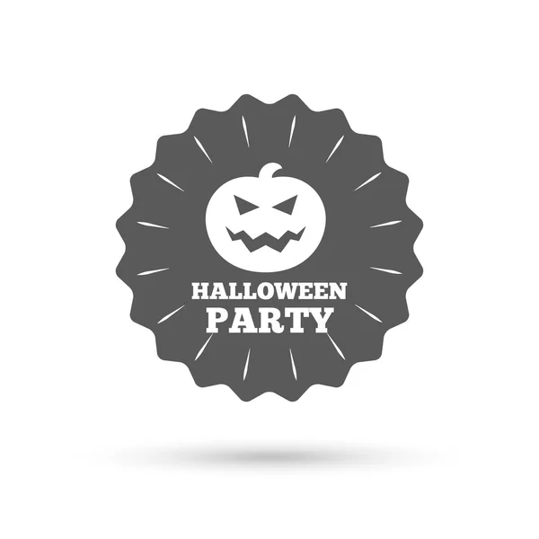 Halloween dynia znak ikona. Halloween party. — Wektor stockowy